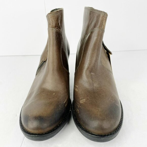 Palladium PLDM Ankle Boots Size 39 US 7.5 Heeled Booties Brown Leather New NWT - Picture 4 of 6